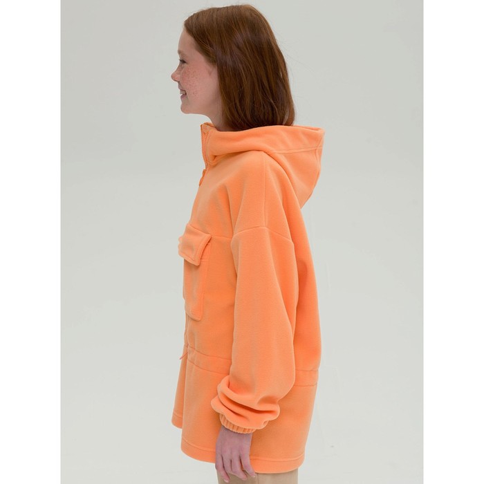 Куртка для девочек, рост 116 см, цвет оранжевый