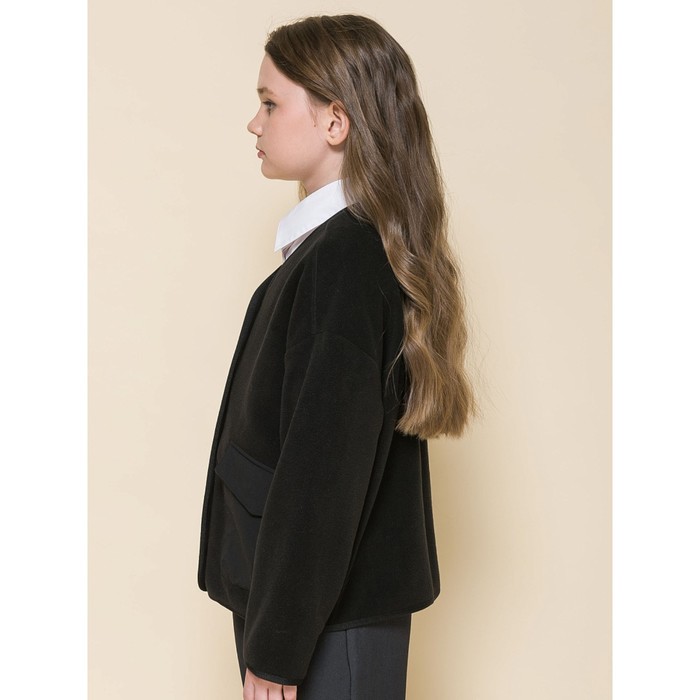 Куртка для девочек, рост 134 см, цвет чёрный