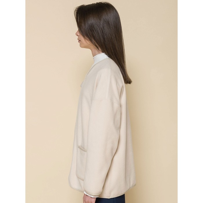 Куртка для девочек, рост 164 см, цвет кремовый