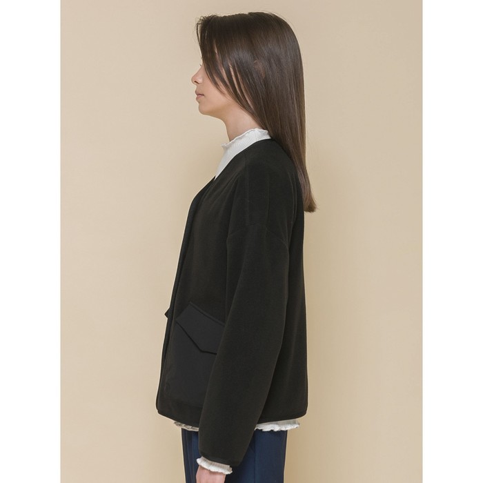 Куртка для девочек, рост 164 см, цвет чёрный