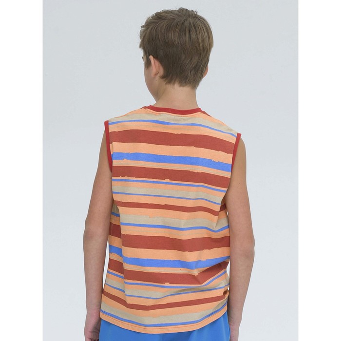 

Майка для мальчиков, рост 116 см, цвет оранжевый