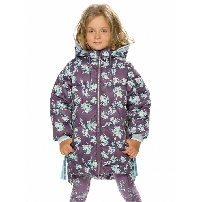 пальто для девочек рост 104 см цвет лиловый Пальто для девочек, рост 104 см, цвет фиолетовый