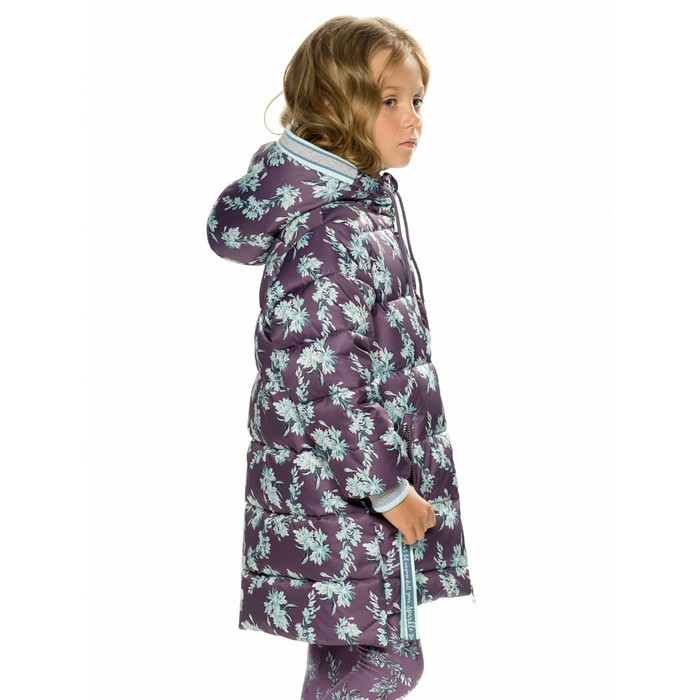 Пальто для девочек, рост 104 см, цвет фиолетовый