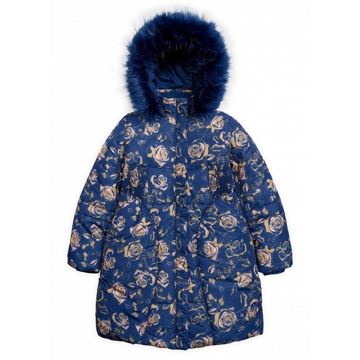 пальто для девочек рост 134 см цвет тёмно синий Пальто для девочек, рост 158 см, цвет тёмно-синий
