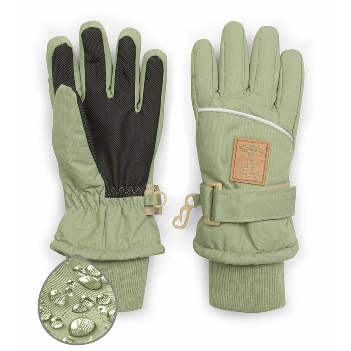 

Перчатки детские, размер 15-16, цвет хаки