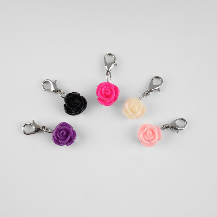 фото Маркеры для петель «розы», d = 10 мм, 5 шт, цвет разноцветный арт узор