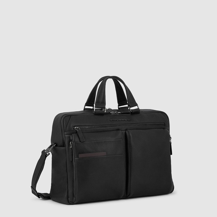 

Сумка мужская для ноутбка Piquadro Cartella 2 manici PC 15,60"con 2 comparti in pelle, размер 42 х 29 х 13 см