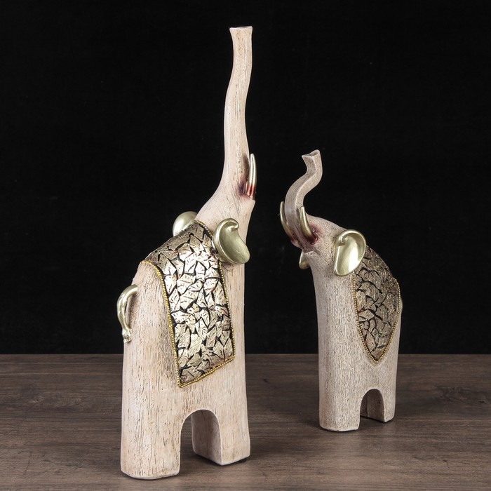 Сувенир "Слоны песочные", в наборе 2 шт