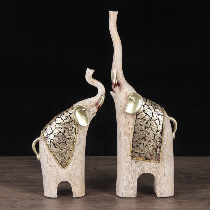 Сувенир "Слоны песочные", в наборе 2 шт