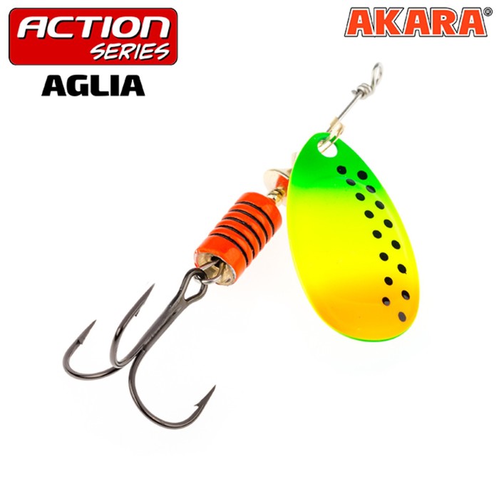 

Блесна вращающаяся Akara Action Series Aglia 0, 2.5 г, цвет A22