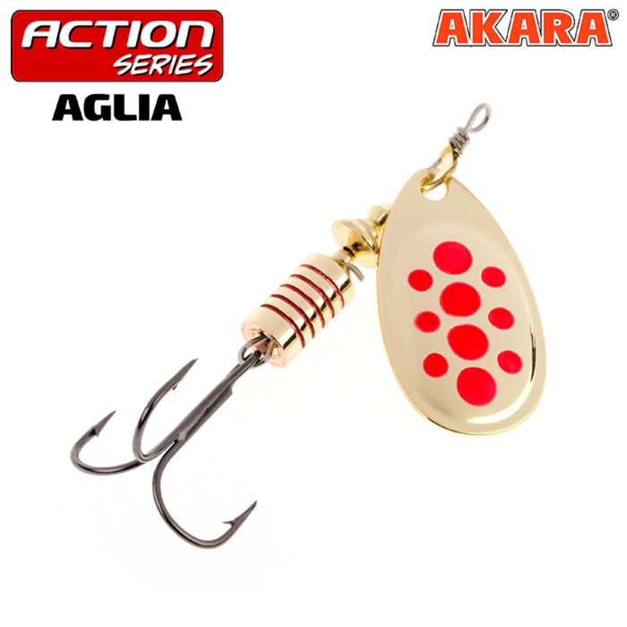 Блесна вращающаяся Akara Action Series Aglia 1, 4 г, цвет A04