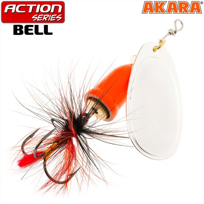цена Блесна вращающаяся Akara Action Series Bell, 6 г, цвет A19