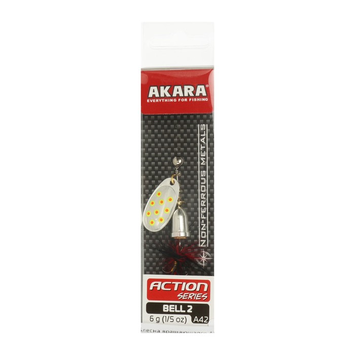 

Блесна вращающаяся Akara Action Series Bell, 6 г, цвет A42