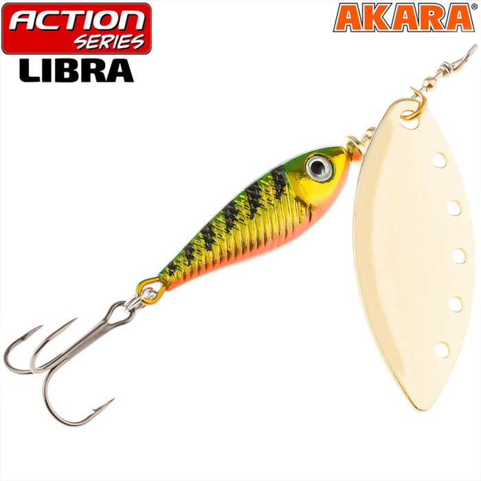 

Блесна вращающаяся Akara Action Series Libra 2, 8 г, цвет A21-5