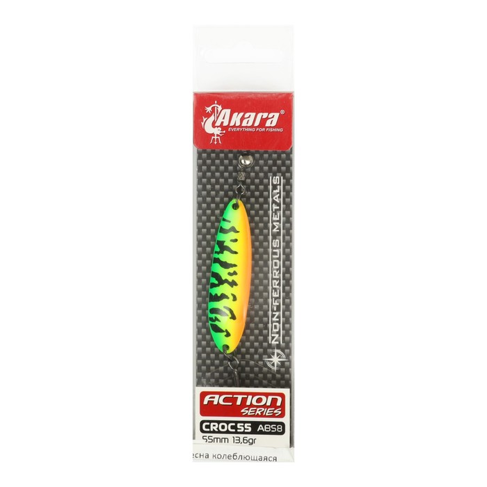 

Блесна колеблющаяся Akara Action Series Croc 55, 13.6 г, цвет AB58