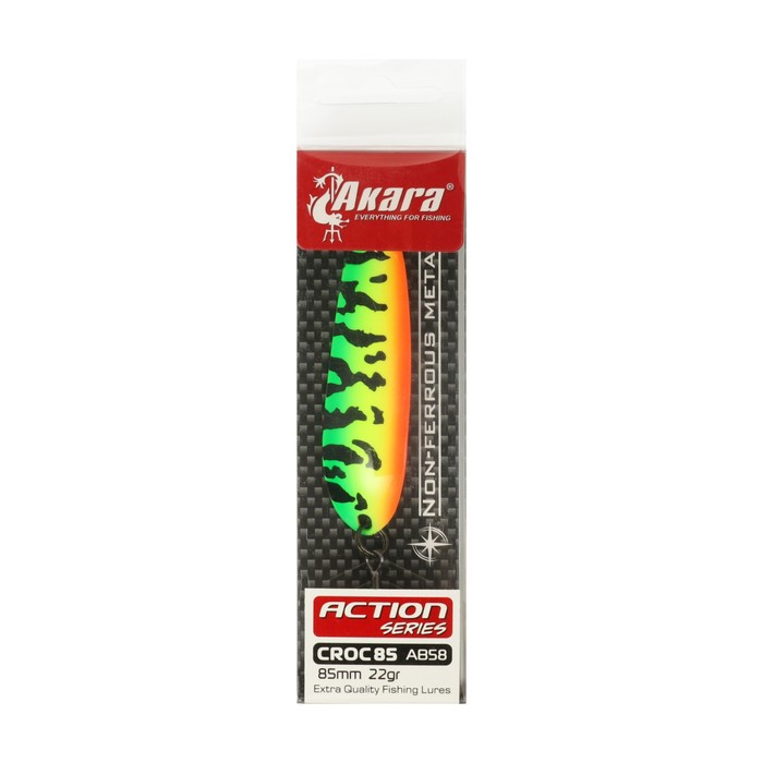 

Блесна колеблющаяся Akara Action Series Croc 85, 22 г, цвет AB58
