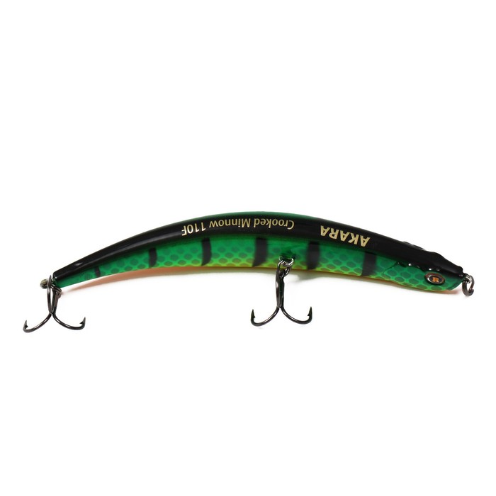 Воблер Akara Crooked Minnow 110F, цвет A11, 11 см, 10 г