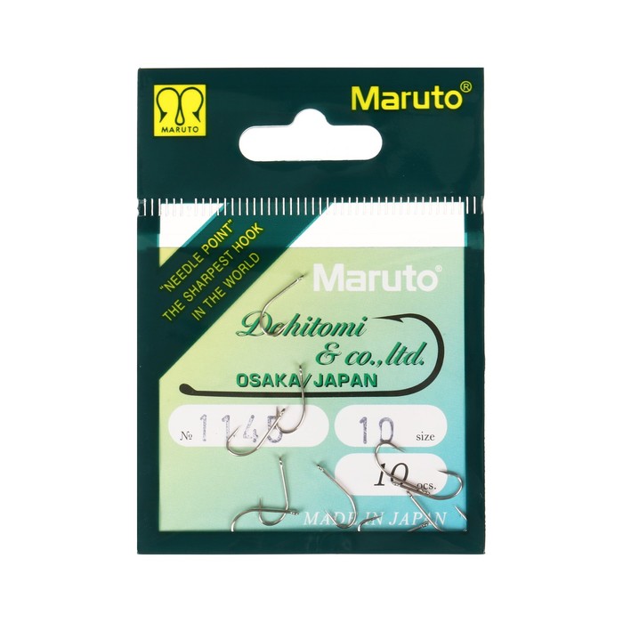 

Крючки Maruto 1145, цвет Ni, № 10, 10 шт.