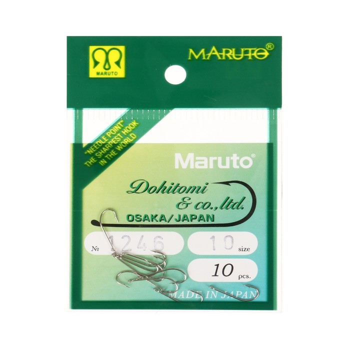 

Крючки Maruto 1246, цвет Ni, № 10, 10 шт.