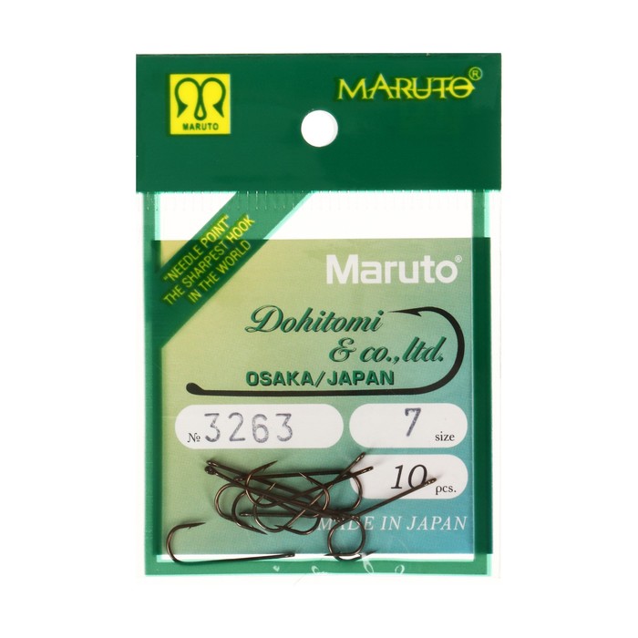 

Крючки универсальные Maruto 3263, цвет BR, № 7, 10 шт.