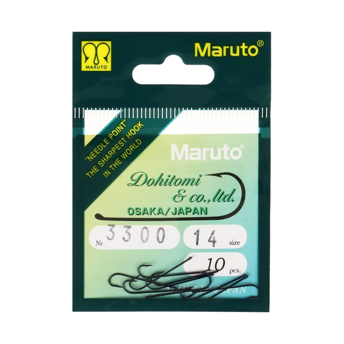 

Крючки универсальные Maruto 3300, цвет Blue, № 14, 10 шт.