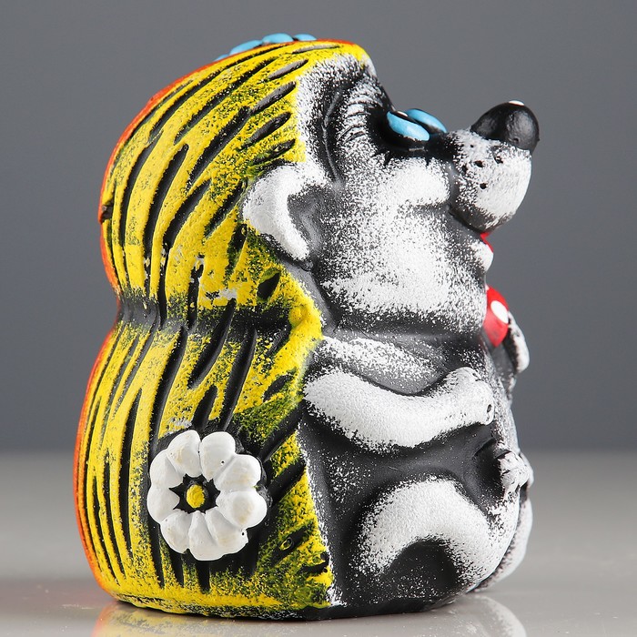 Копилка "Ёж с мухомором"