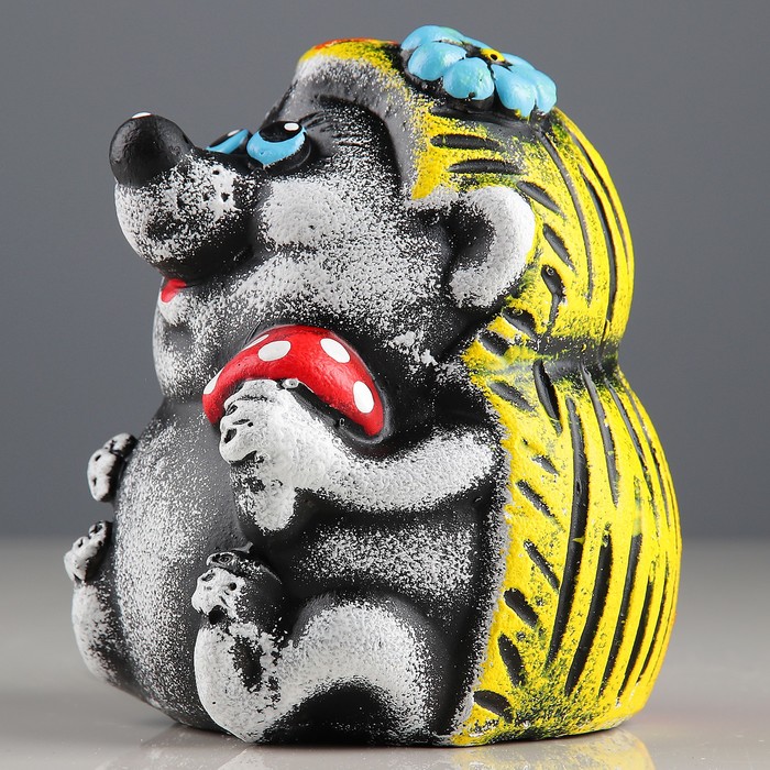 Копилка "Ёж с мухомором"