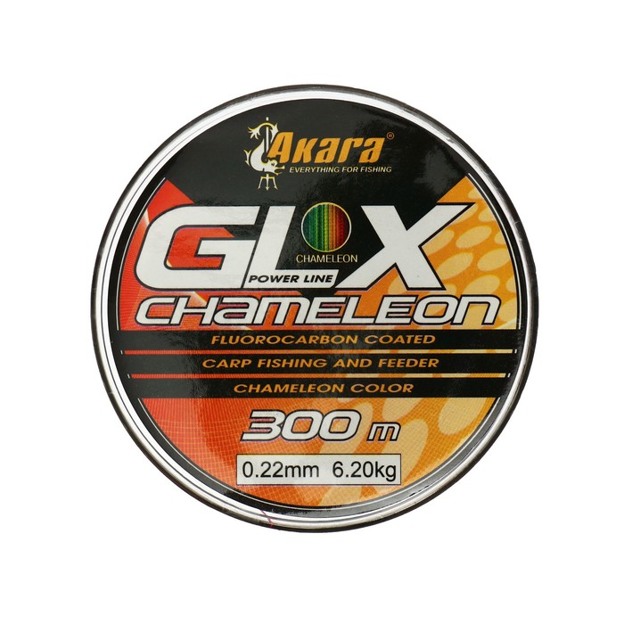 

Леска Akara GLX Chameleon Power Line, диаметр 0.22 мм, тест 6.2 кг, 300 м