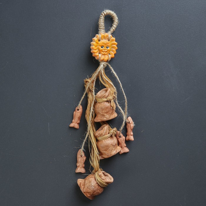 Подвеска-оберег "Мешочки с солнышком"