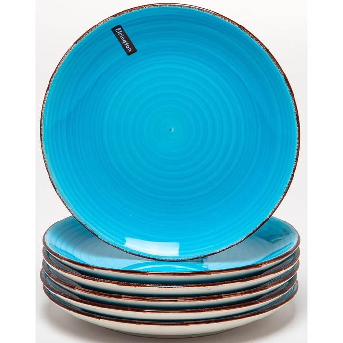 Набор тарелок Elrington «Аэрограф. Мальдивы», 19 см, 6 шт набор тарелок 19 см 6 шт leander мэри энн незабудка 028000