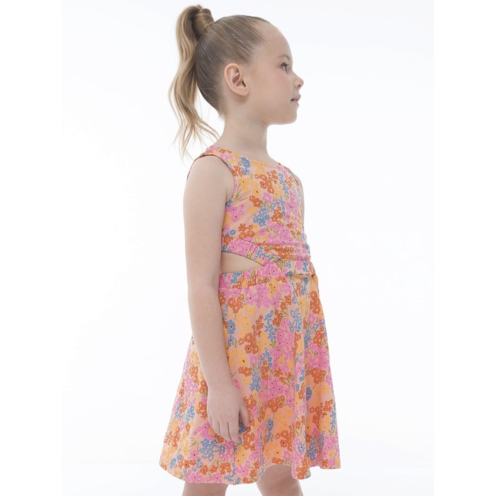 Платье для девочек, рост 104 см, цвет персиковый