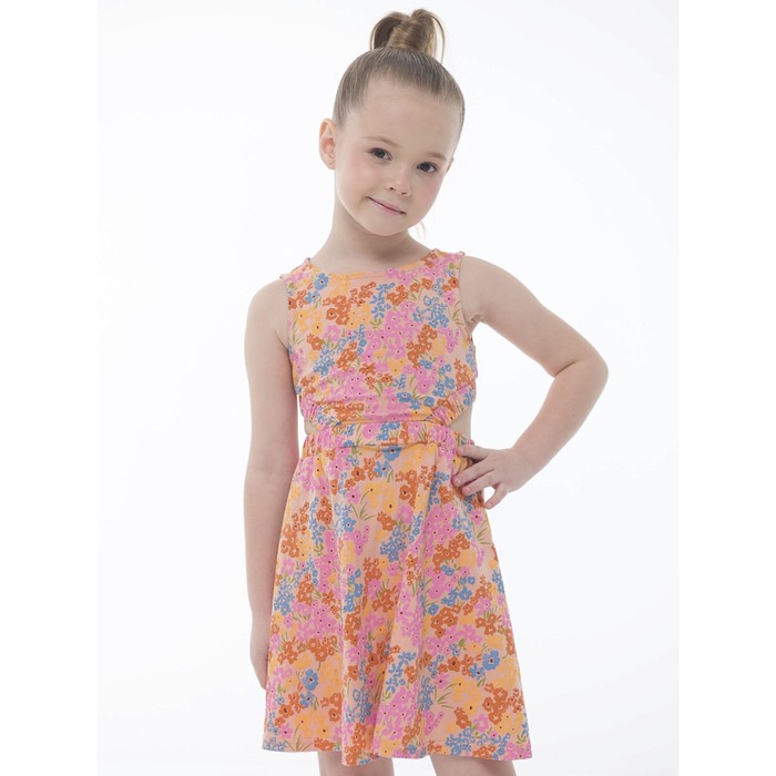Платье для девочек, рост 110 см, цвет персиковый