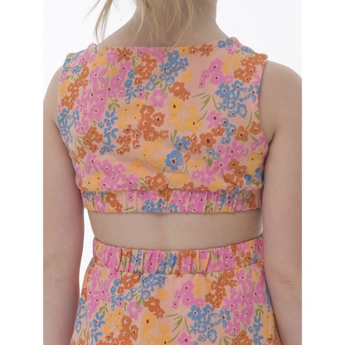 Платье для девочек, рост 110 см, цвет персиковый