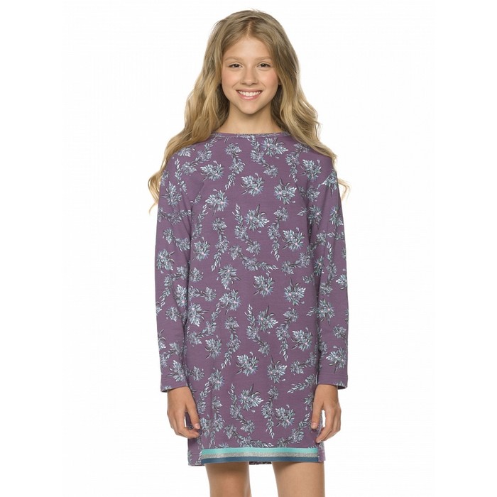 Платье для девочек, рост 116 см, цвет фиолетовый пальто для девочек рост 116 см цвет фиолетовый