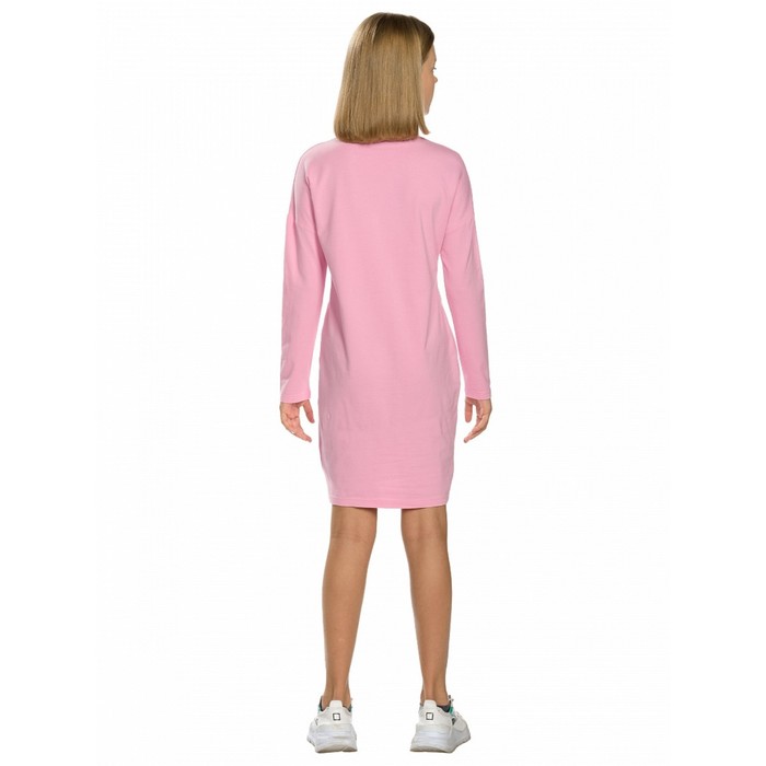 Платье для девочек, рост 128 см, цвет розовый