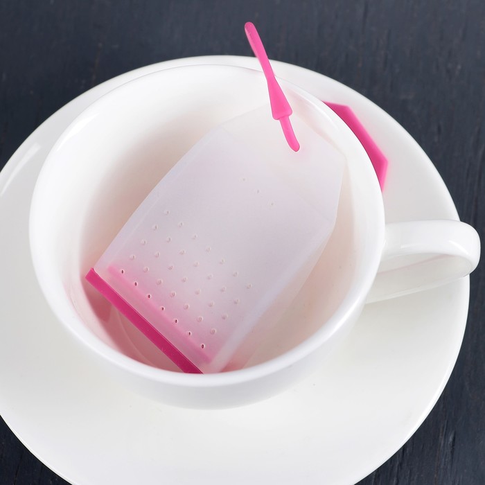 Ситечко для чая 15х4 см "Чай", цвета МИКС