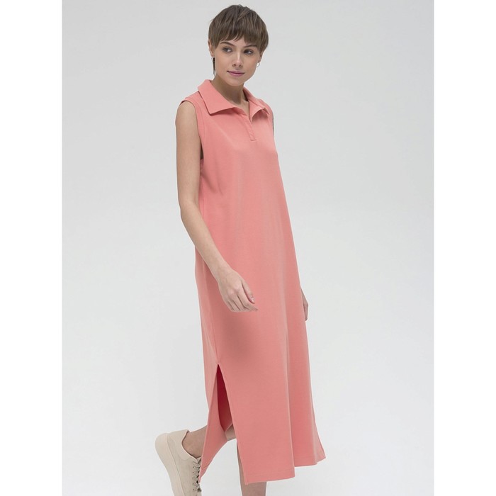 Платье женское, размер 42, цвет персиковый