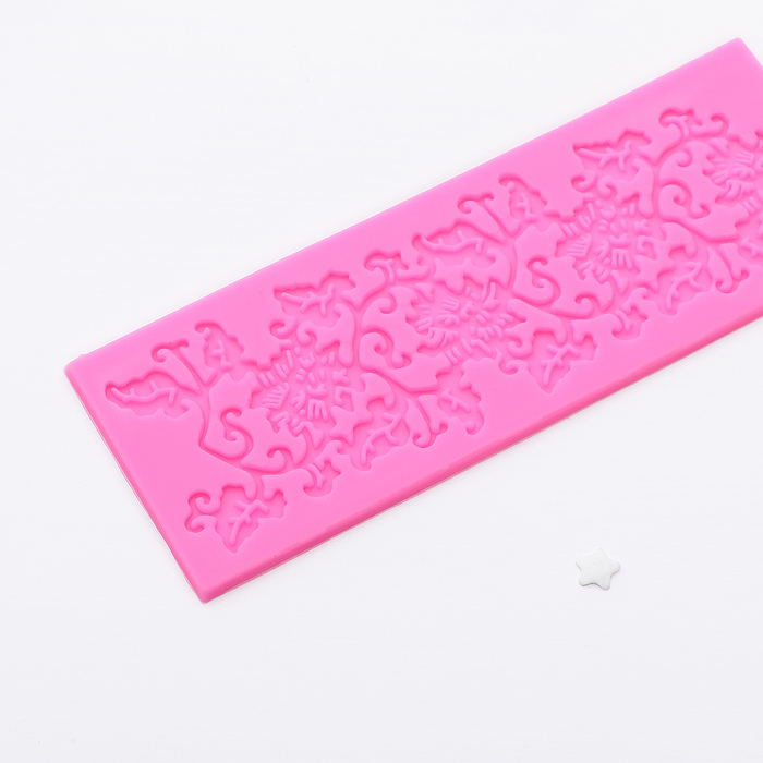 Коврик для айсинга 16,5х6,2 см "Виноградная лоза", цвета МИКС