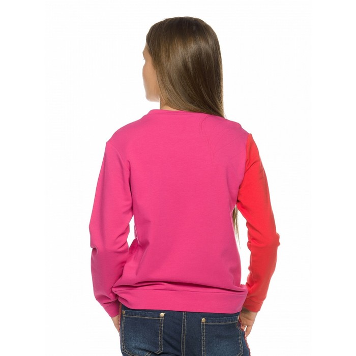 Толстовка для девочек, рост 146 см, цвет розовый