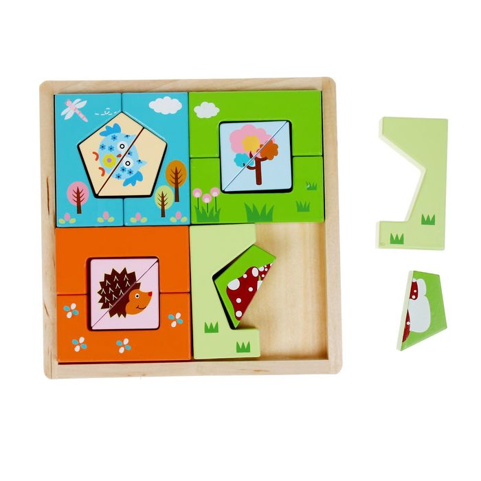Конструктор - головоломка "Лесное чудо", 16 элементов