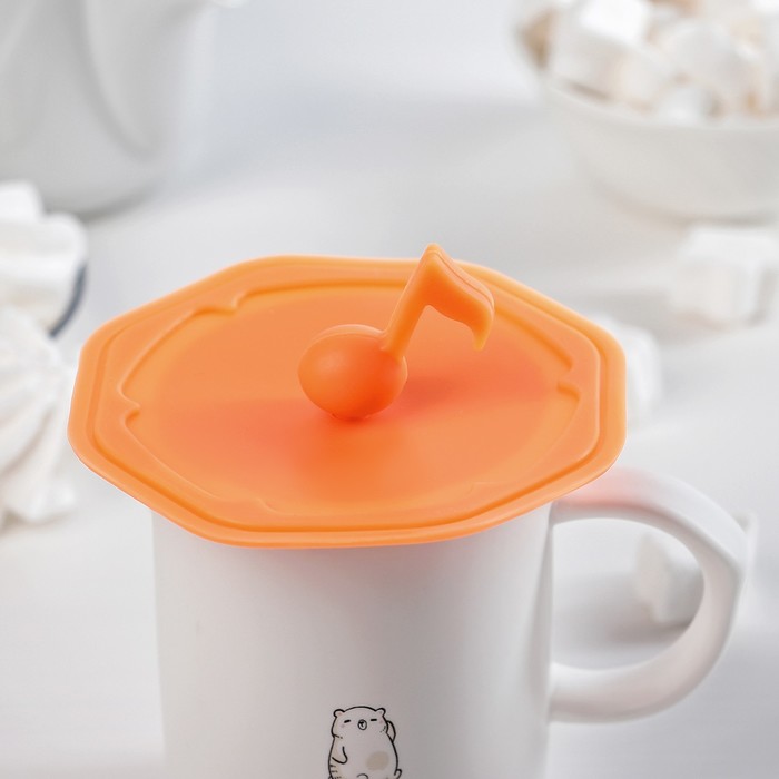 Крышка 10 см "Нота", цвета МИКС