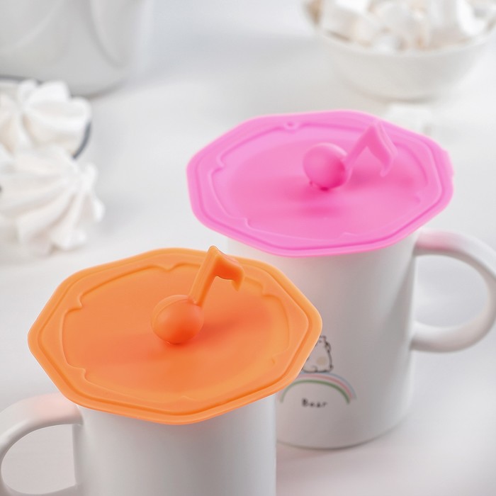 Крышка 10 см "Нота", цвета МИКС