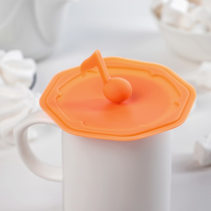 Крышка 10 см "Нота", цвета МИКС