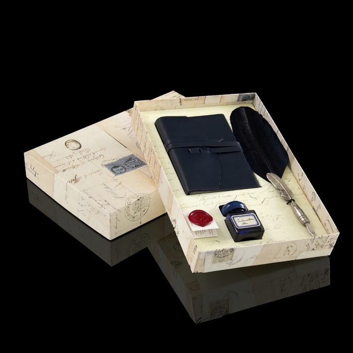 Письменный набор "Эрнест Хемингуэй" (перо, чернила, блокнот)