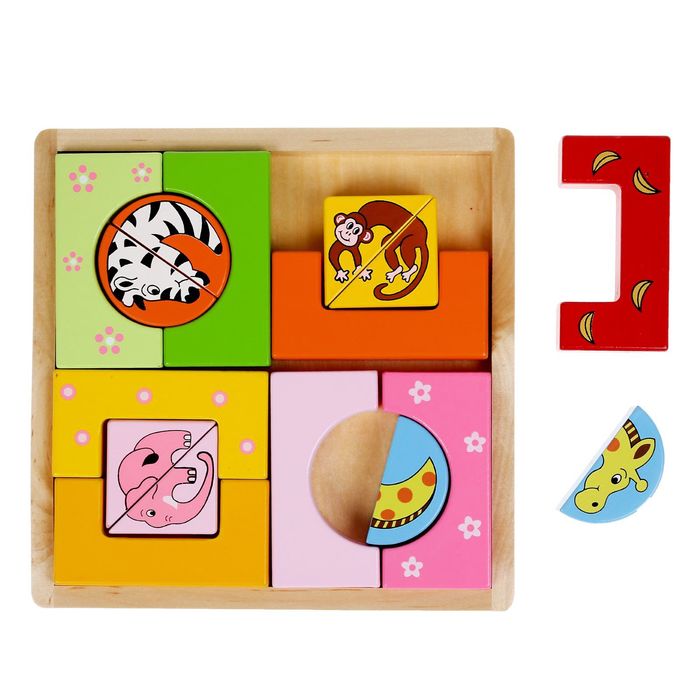 Конструктор - головоломка "Африка", 16 элементов