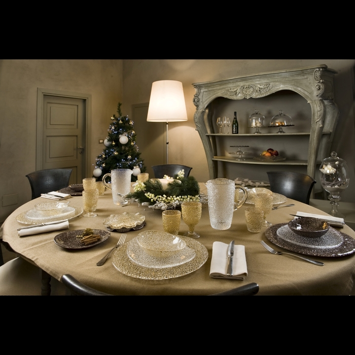 Тарелка "Особенная", золотая