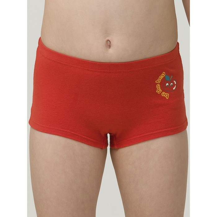 

Трусы для девочек, рост 98 см, цвет красный, оранжевый, 2 шт