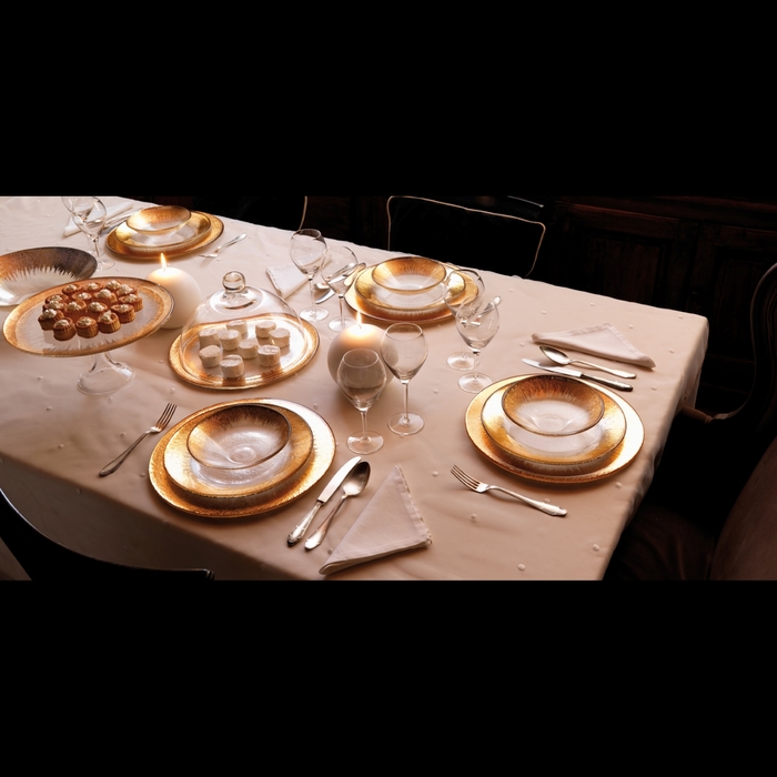 Блюдо "Горизонт", золотое