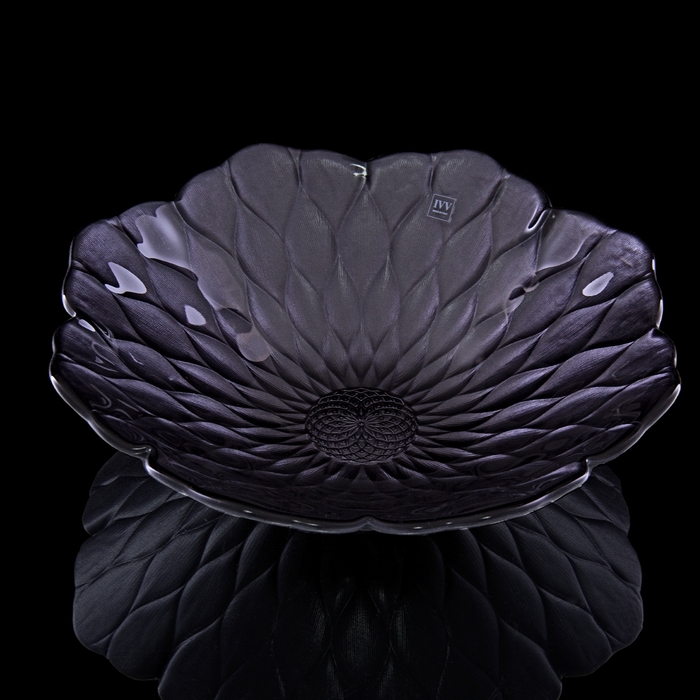 Блюдо "Лотос", черное