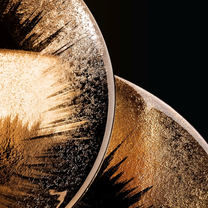 Тарелка "Горизонт", золотая